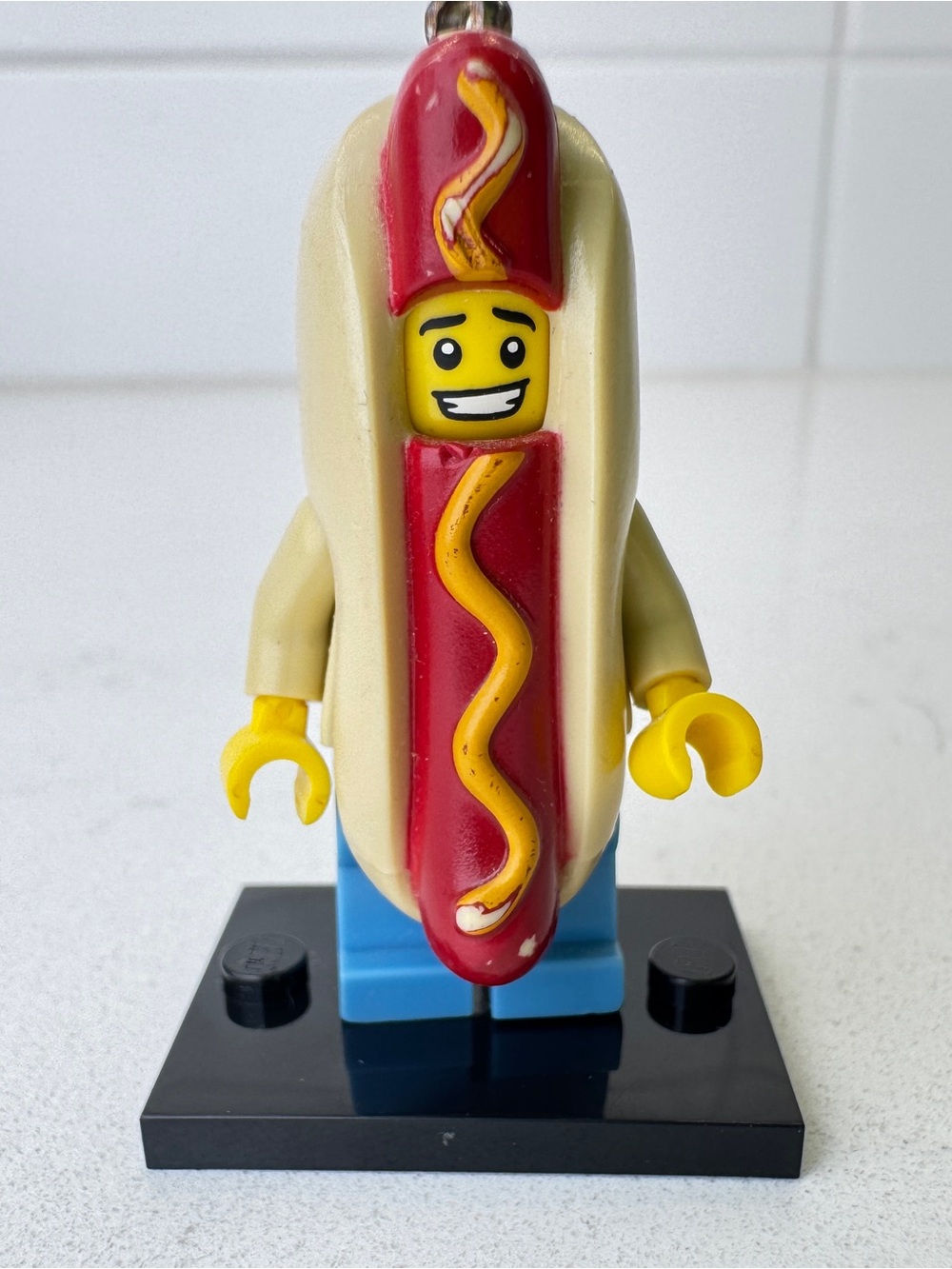 Lego Keychain - Hot Dog Man